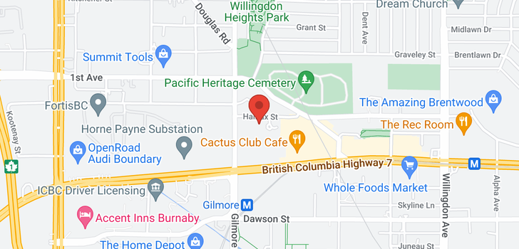 map of 606 1788 GILMORE AVENUE